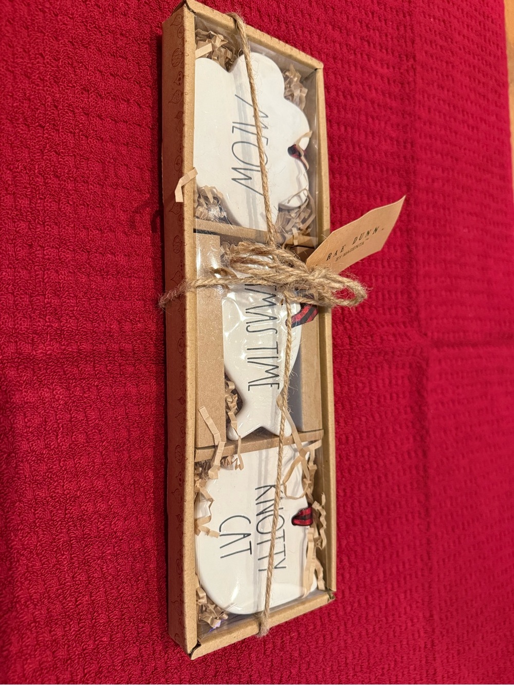 NEW Rae Dunn Cat Themed Ornaments